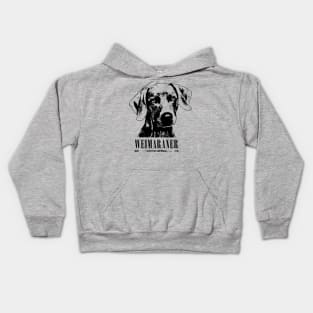 Weimaraner puppy Kids Hoodie